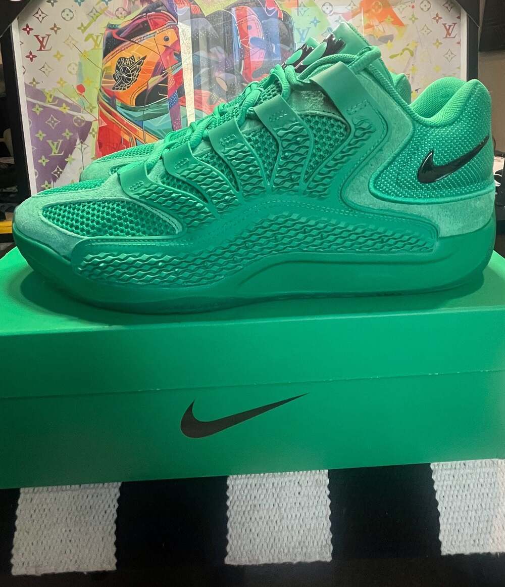 Nike KD18 “Warning Label” PROMO SAMPLE Men’s 13 Stadium Green IU3108-300 DS